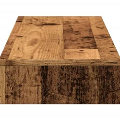 vidaXL Electrónica-Soporte de pantalla madera ingeniería envejecida 100x27x10 cm