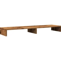 vidaXL Electrónica-Soporte de pantalla madera ingeniería envejecida 100x27x10 cm
