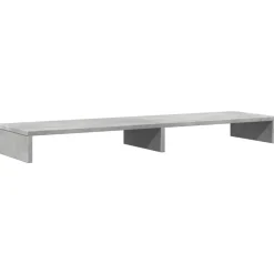 vidaXL Electrónica-Soporte de pantalla madera ingeniería gris hormigón 100x27x10cm
