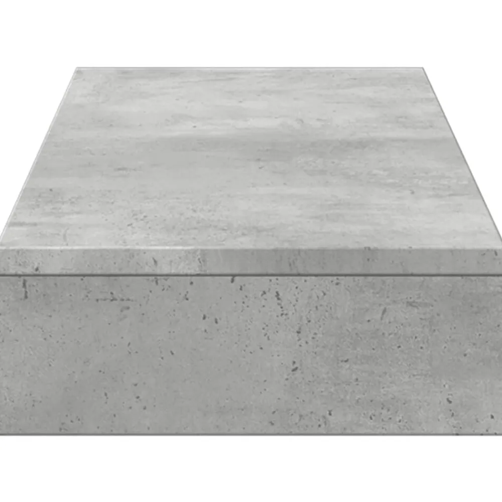 vidaXL Electrónica-Soporte de pantalla madera ingeniería gris hormigón 100x27x10cm