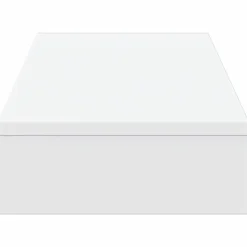 vidaXL Soporte de pantalla madera ingeniería 100x27x10 cm Blanco Clearance