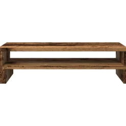 vidaXL Soporte de pantalla madera ingeniería envejecida 54x22x15 cm Madera antigua Best