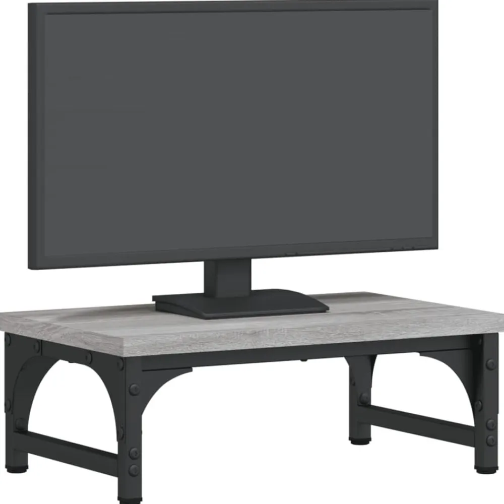 vidaXL Electrónica-Soporte de pantalla madera ingeniería 37x23x14 cm