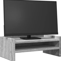 vidaXL Electrónica-Soporte de pantalla madera ingeniería 42x24x16 cm