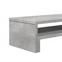 vidaXL Soporte de pantalla madera ingeniería gris hormigón 54x22x15 cm Gris hormig&oacute;n Sale