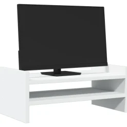 vidaXL Electrónica-Soporte de pantalla madera ingeniería 50x27x20 cm