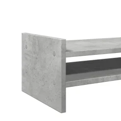 vidaXL Soporte de pantalla madera ingeniería gris hormigón 50x27x20 cm Gris hormig&oacute;n Sale