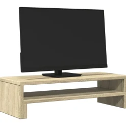 vidaXL Electrónica-Soporte de pantalla madera ingeniería 54x22x15 cm