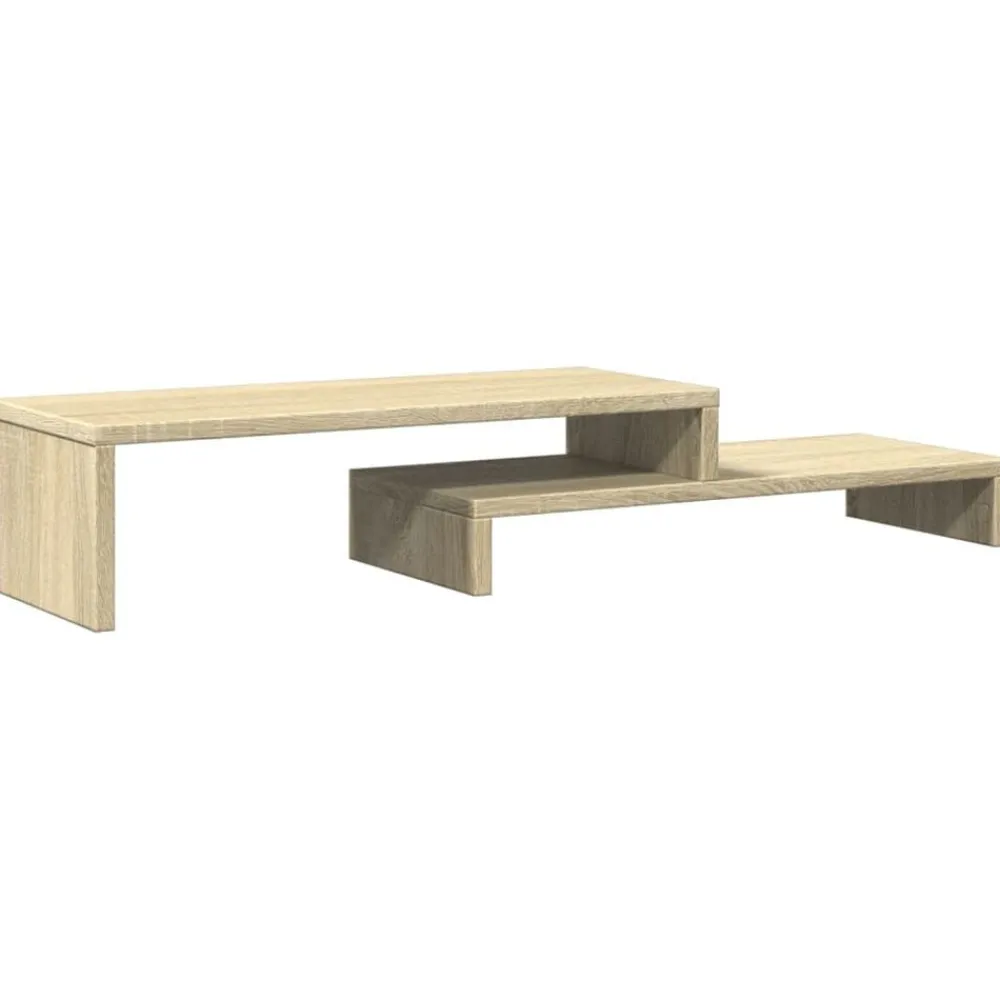 vidaXL Electrónica-Soporte de pantalla madera ingeniería 54x22x15 cm