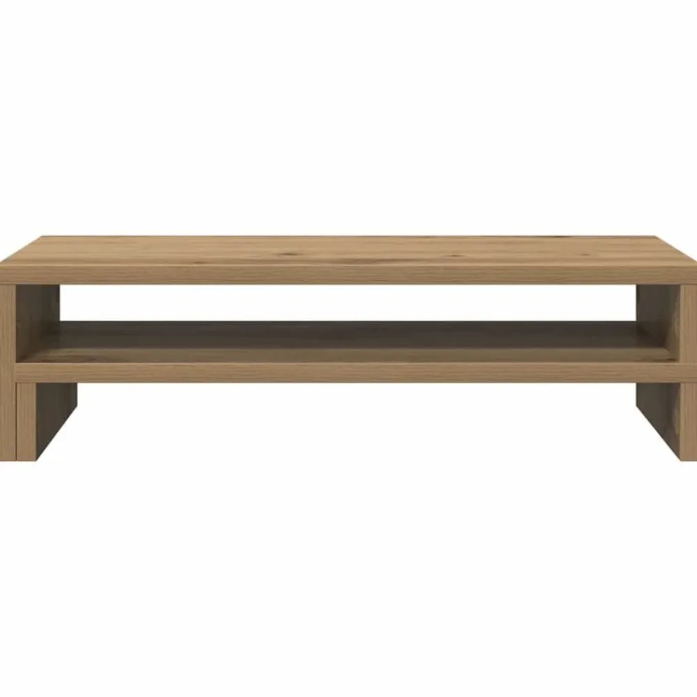 vidaXL Electrónica-Soporte de pantalla madera ingeniería roble Sonoma 54x22x15 cm