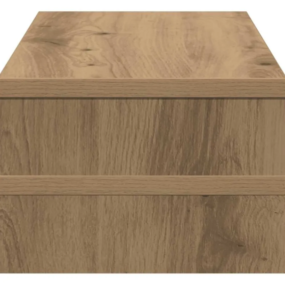 vidaXL Electrónica-Soporte de pantalla madera ingeniería roble Sonoma 54x22x15 cm