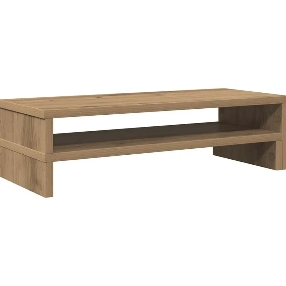 vidaXL Electrónica-Soporte de pantalla madera ingeniería roble Sonoma 54x22x15 cm