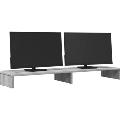vidaXL Electrónica-Soporte de pantalla madera ingeniería 100x27x10 cm