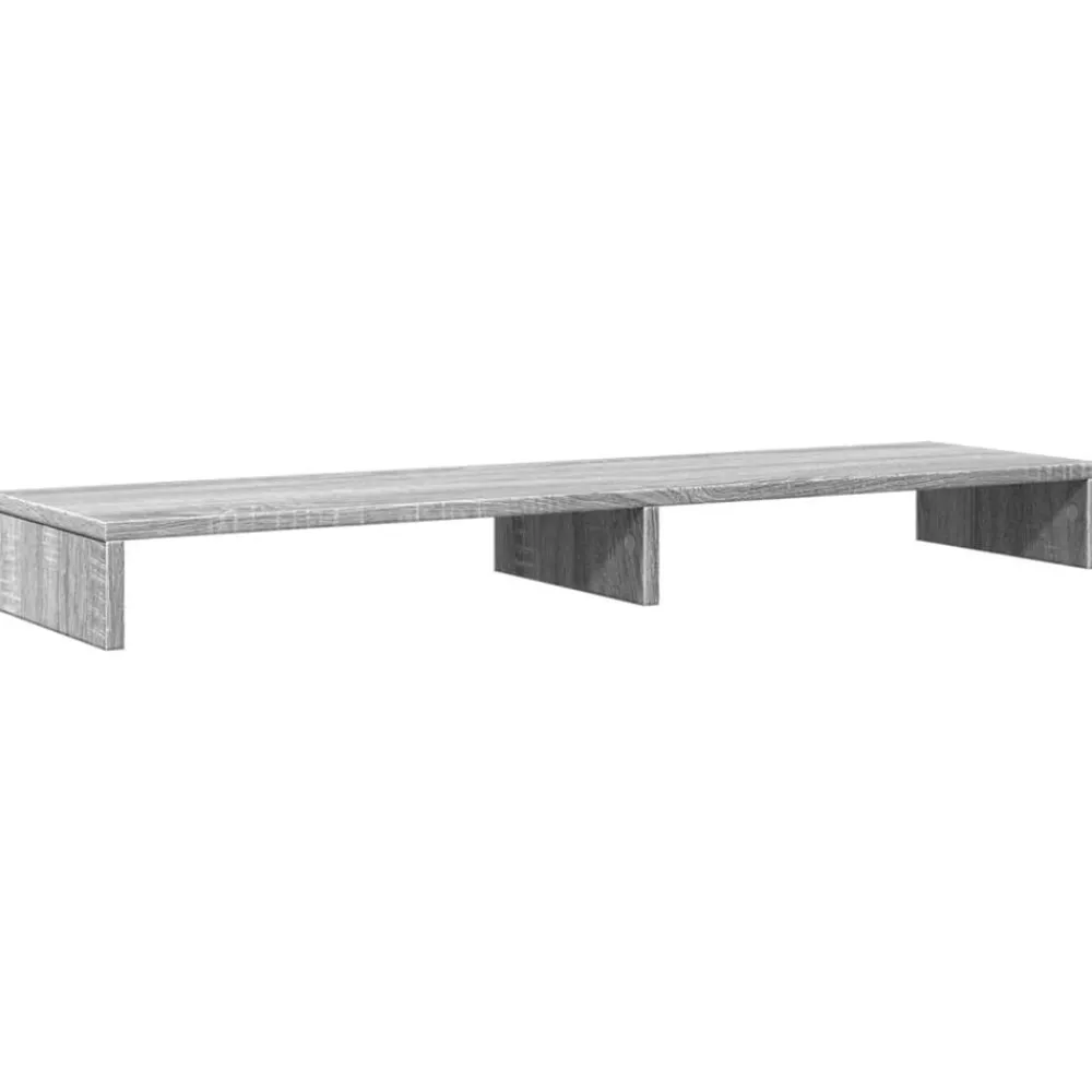 vidaXL Electrónica-Soporte de pantalla madera ingeniería 100x27x10 cm