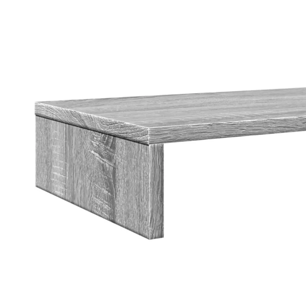 vidaXL Electrónica-Soporte de pantalla madera ingeniería 100x27x10 cm
