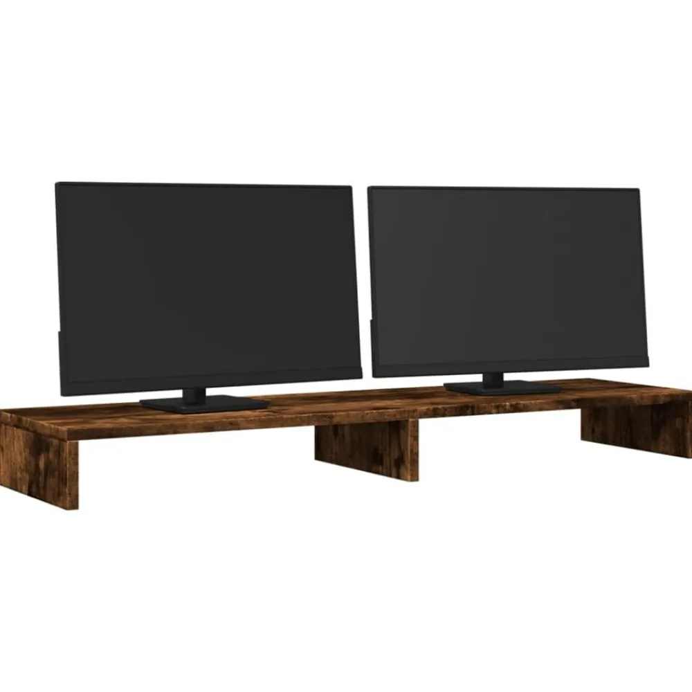 vidaXL Electrónica-Soporte de pantalla madera ingeniería 100x27x10cm
