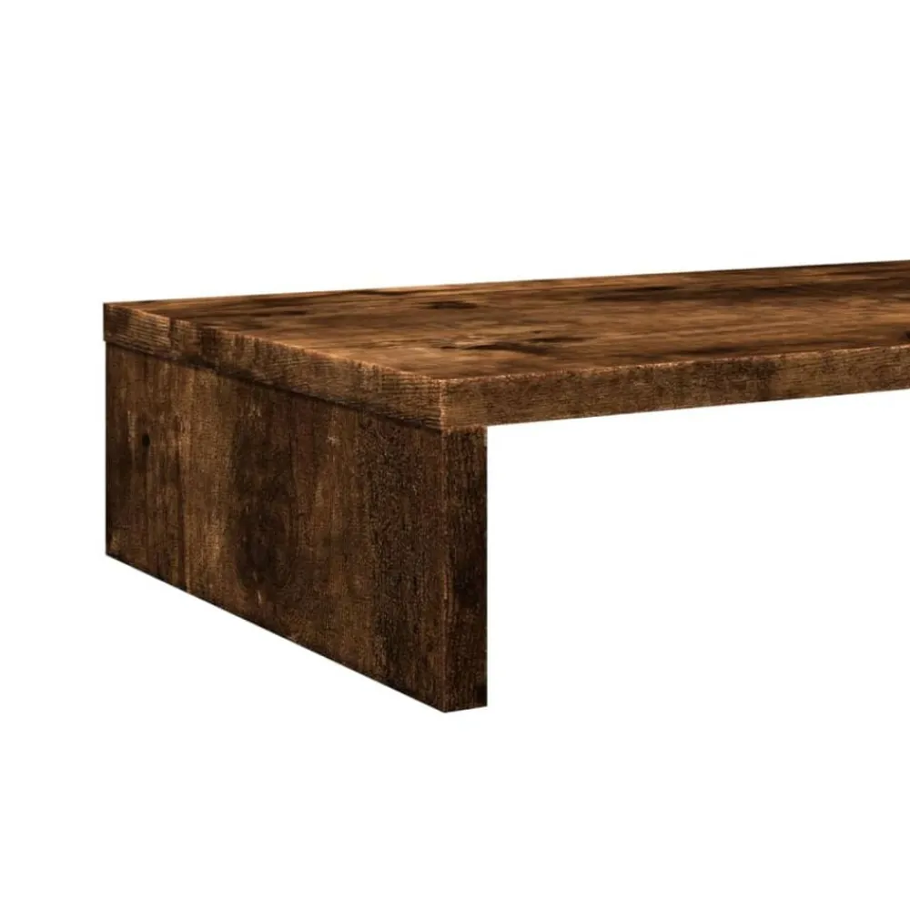 vidaXL Electrónica-Soporte de pantalla madera ingeniería 100x27x10cm