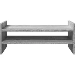 vidaXL Soporte de pantalla madera ingeniería 50x27x20 cm Gris sonoma Clearance