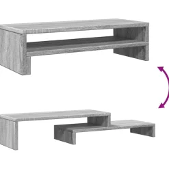 vidaXL Electrónica-Soporte de pantalla madera ingeniería 54x22x15 cm