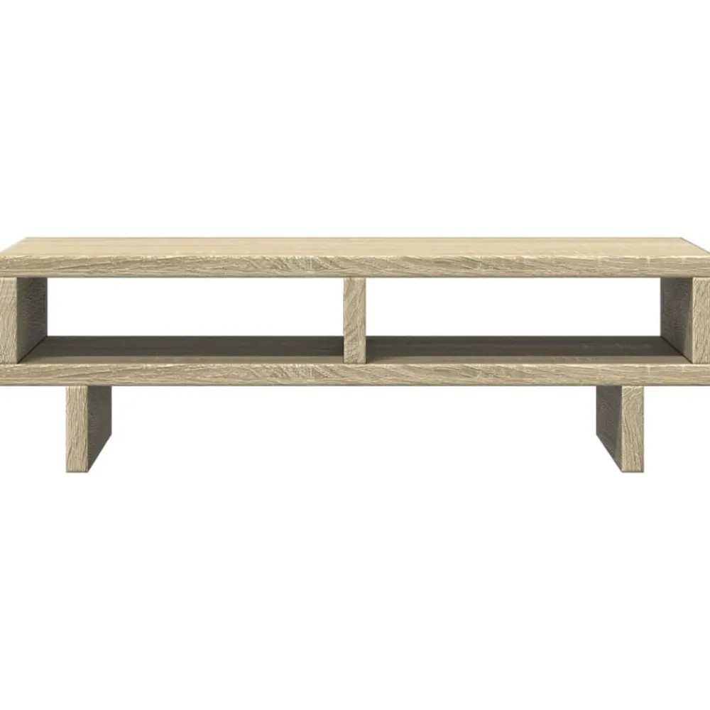vidaXL Electrónica-Soporte de pantalla madera ingeniería 50x27x15cm