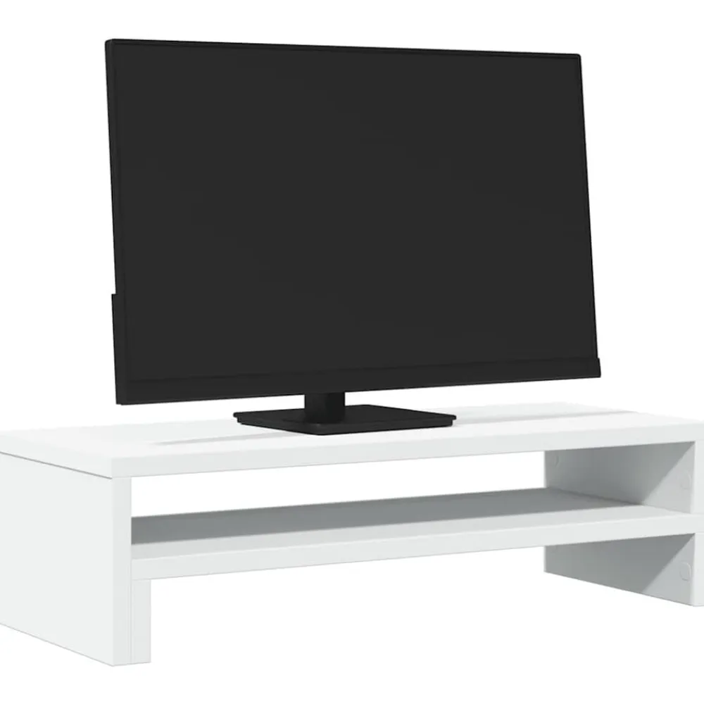 vidaXL Electrónica-Soporte de pantalla madera de ingeniería 54x22x15 cm