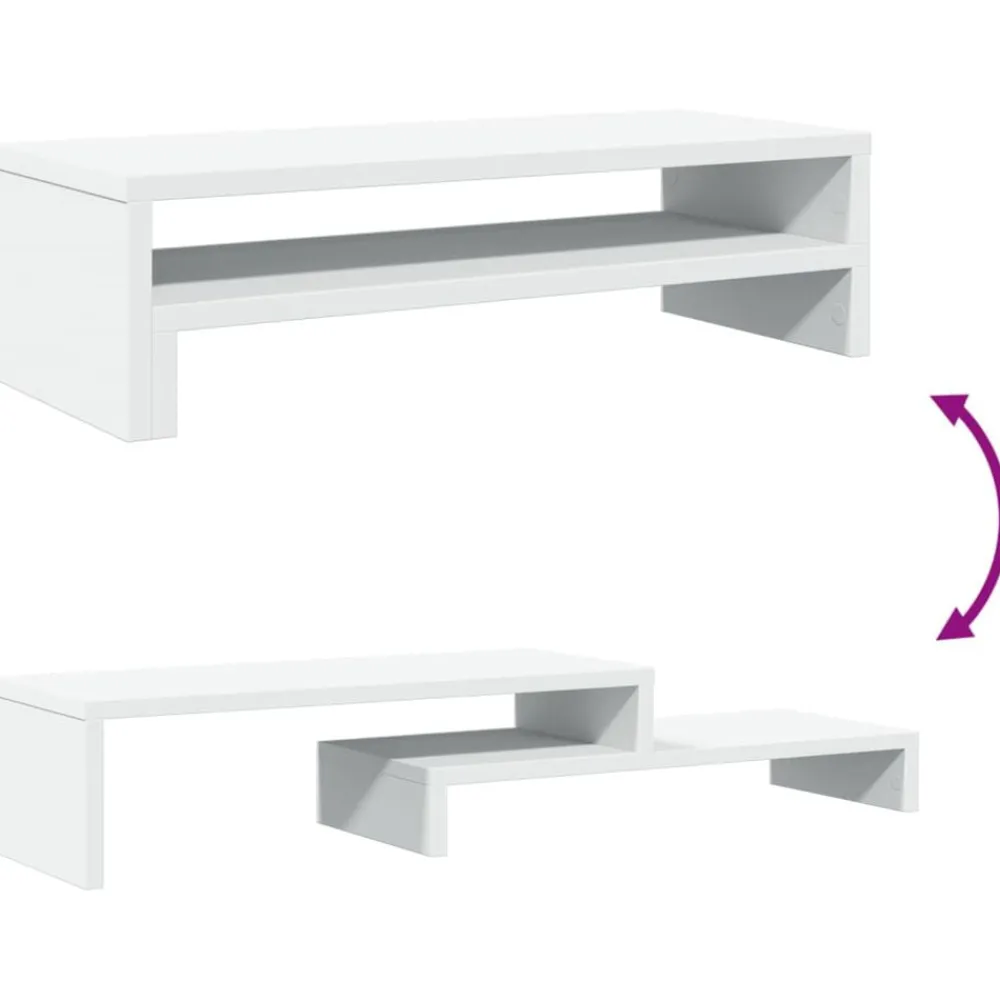 vidaXL Electrónica-Soporte de pantalla madera de ingeniería 54x22x15 cm