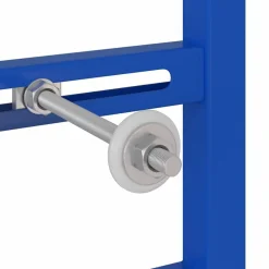 vidaXL Soporte de pared de baño Manual Azul 50 x 3 x 112 cm Clearance