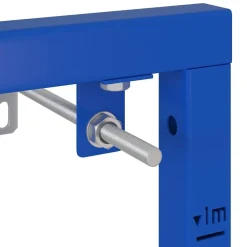 vidaXL Soporte de pared de baño Manual Azul 50 x 3 x 112 cm Clearance