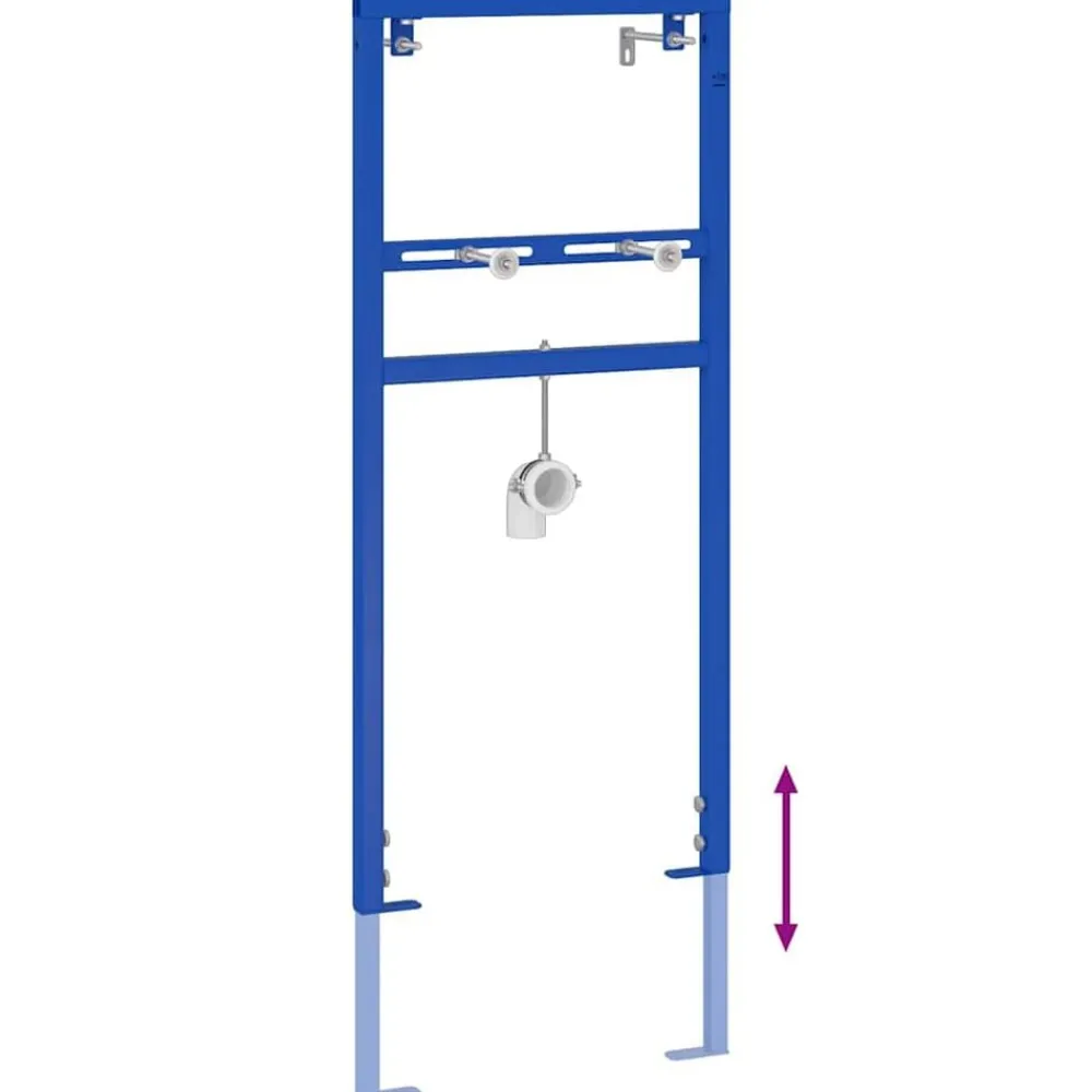 vidaXL Soporte de pared de baño Manual Azul 50 x 3 x 112 cm Clearance