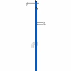 vidaXL Soporte de pared de baño Manual Azul 50 x 3 x 112 cm Best