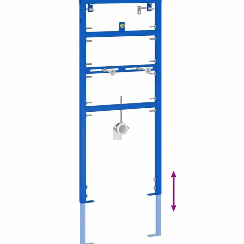 vidaXL Soporte de pared de baño Manual Azul 50 x 3 x 112 cm Best