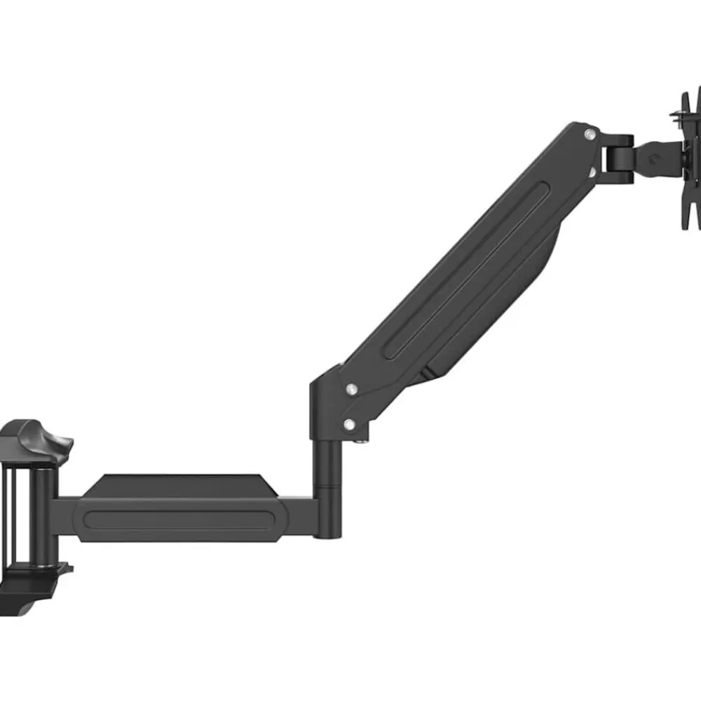 vidaXL Electrónica-Soporte de pared para monitor máximo 27'' resorte de gas 10 kg