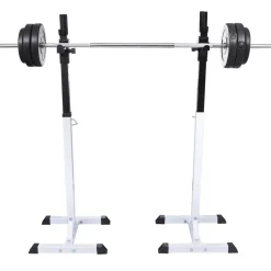 vidaXL Fitness Y Musculación-Soporte de pesas con pesas y mancuernas 60,5 kg