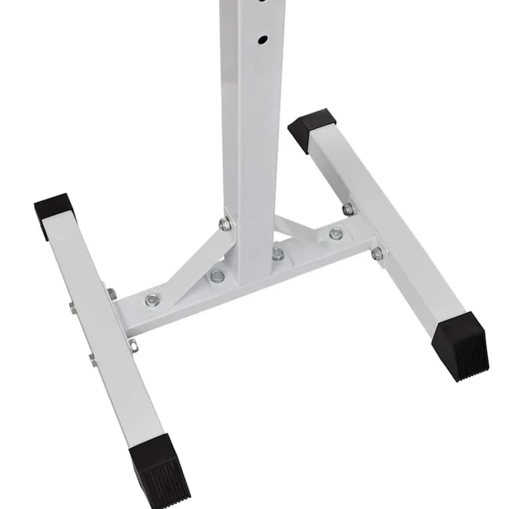vidaXL Fitness Y Musculación-Soporte de pesas con pesas y mancuernas 60,5 kg