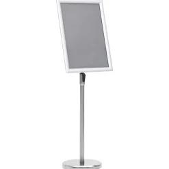 vidaXL Soporte de pie para carteles A3 aleación de aluminio Plateado Online