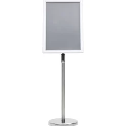 vidaXL Soporte de pie para carteles A3 aleación de aluminio Plateado Online