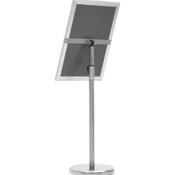 vidaXL Soporte de pie para carteles A3 aleación de aluminio Plateado Online