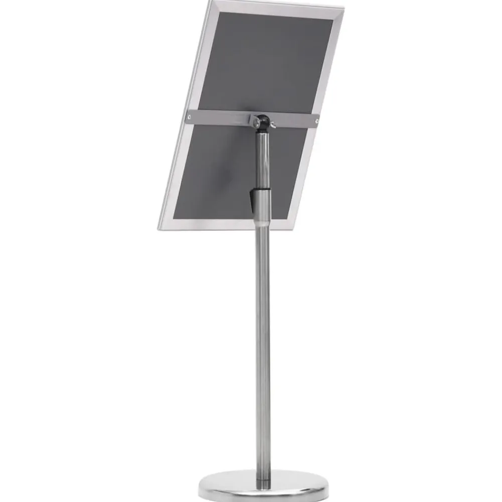 vidaXL Soporte de pie para carteles A3 aleación de aluminio Plateado Online