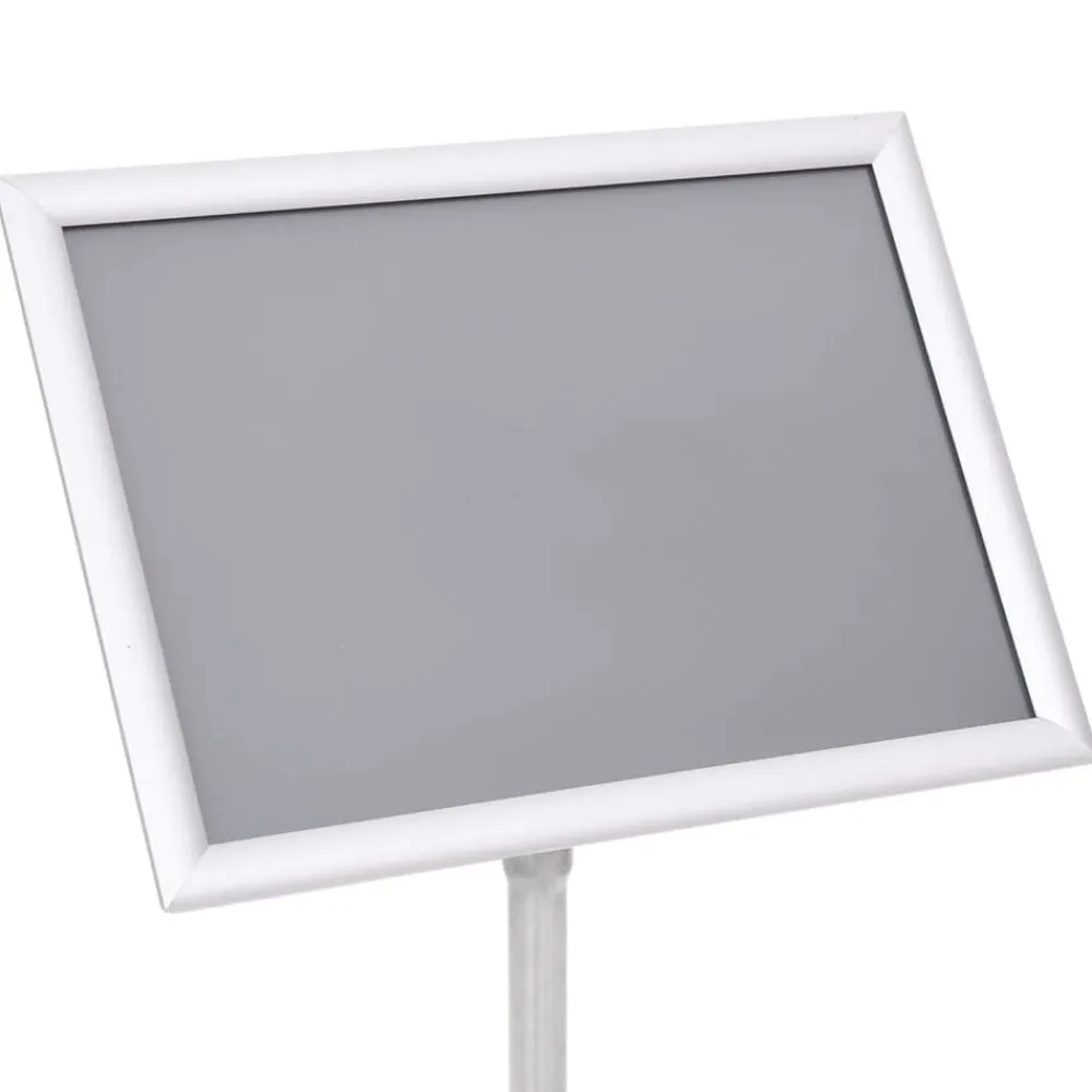 vidaXL Soporte de pie para carteles A3 aleación de aluminio Plateado Online