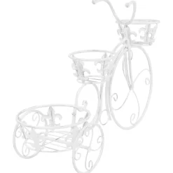 vidaXL Jardín-Soporte de plantas con forma de bicicleta metal estilo vintage