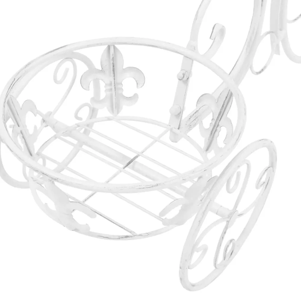 vidaXL Jardín-Soporte de plantas con forma de bicicleta metal estilo vintage
