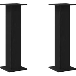 vidaXL Soporte de plantas 2 pcs 30 x 30 x 95 cm Roble negro Hot