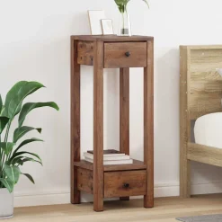vidaXL Soporte de plantas Marrón 30 x 30 x 80 cm Madera de Caoba Outlet
