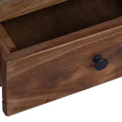 vidaXL Soporte de plantas Marrón 30 x 30 x 80 cm Madera de Caoba Outlet