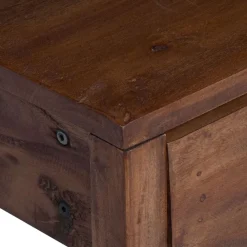 vidaXL Soporte de plantas Marrón 30 x 30 x 80 cm Madera de Caoba Outlet