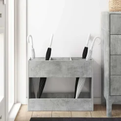 vidaXL Productos Del Hogar-Soporte de Sombrilla Gris Concreto 65 x 24 x 50 cm