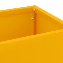 vidaXL Productos Del Hogar-Soporte de Sombrilla Mostaza 15,5 x 15,5 x 49 cm Metal