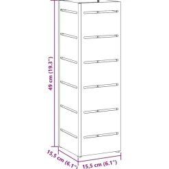 vidaXL Soporte de Sombrilla 15,5 x 15,5 x 49 cm Metal Rosa Online
