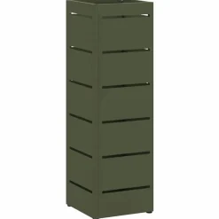 vidaXL Productos Del Hogar-Soporte de Sombrilla Oliva 15,5 x 15,5 x 49 cm Metal