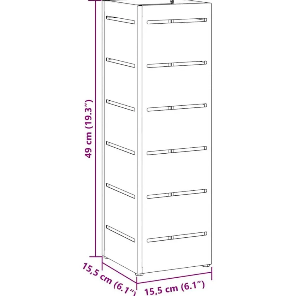 vidaXL Productos Del Hogar-Soporte de Sombrilla Oliva 15,5 x 15,5 x 49 cm Metal